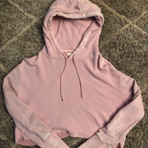 Pacsun pink cropped sweathshirt